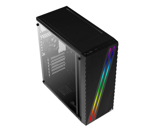 AEROCOOL Streak RGB BLACK USB 3.0 Mid Tower AEROPGSSTREAK-A-BKRG - 623764 - zdjęcie 3